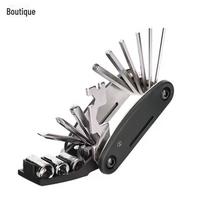 Portable Multi-Function Cycling Repair Kit: Hex Screwdriver, Socket Wrench, Folding Bicycle Tools