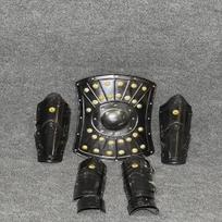 Medieval Steel Heater Collectible Shield Black Bracer and Leg Armor Steel Protection for LARP  Cosplay.