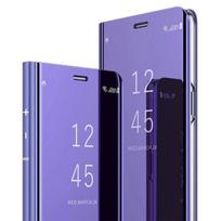 Huawei P30 Lite Case, Mirror Smart Clear View Slim Leather with Stand Anti-Scratch for Huawei P30 Lite, Purple