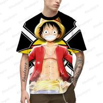 Roronoa Zoro Anime One Piece Men's T-shirt Children's Streetwear Trend Clothing Tops Short Sleeve 6XL 3XL
