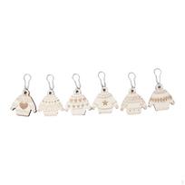 Knitting Stitch Markers in Wood for Crochet And Sewing 6 Pieces