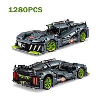 NAUJAS Techninis 9X8 Hibridinis Hyperautomobilis Greičio Lenktyninis Automobilis Statybiniai Blokiniai MOC Sportinio Automobilio Modelis Gimtadienio Helovino Kalėdinės dovanos 1280pcs