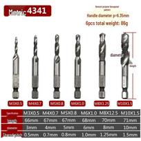 4341-6542 Series Taper Tap: High-Speed Steel Spiral Tap for Hole Opening, Chamfering, and Tapping.