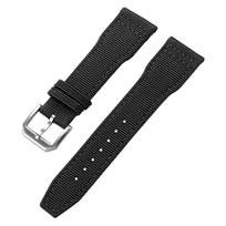 20mm 21mm 22mm Sailcloth Watch Strap Two-Sided Premium Nylon Watchband Band Sport Belt for Men Women for IWC Pilot Black Green 21mm juoda