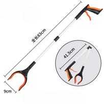 Garbage Picker Gripper with 360 ° Rotating Clip Trash Grabber Pick Up Tools 83cm Lightweight Foldable Gripper Extender Hand Tool oranžinė