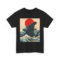 Atomic Breath Godzilla T-Shirt | Legendary Kaiju Tee | Sci-Fi Graphic Shirt 2XL black
