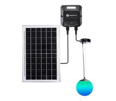 Aigostar-LED RGBW saulės šviestuvas MESH 35W/3,7V 8000 mAh 2700K-6500K IP65 skersmuo 30 cm