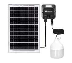 Aigostar - LED saulės liustra su jutikliu, 70 W, 12 V, 6000 mAh, 6500 K, skersmuo 12 cm