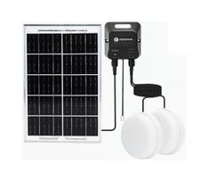 Aigostar - LED saulės šviestuvas 2xLED/35W/12V 6000 mAh 6500K skersmuo 16,8 cm
