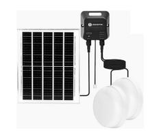 Aigostar - LED saulės šviestuvas 2xLED/70W/12V 12000 mAh 6500K skersmuo 20,5 cm