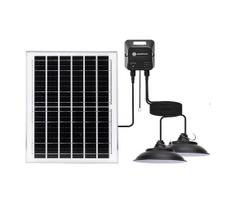 Aigostar - LED saulės pakabinamas šviestuvas, 2x LED, 70 W, 12 V, 12000 mAh, 6500 K, skersmuo 23,5 cm