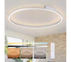 Brilagi - LED dimeriuojamas šviestuvas PORTOFINO LED/85W/230V skersm. 120 cm sidabrinis + su nuotolinio valdymo pultu