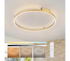 Brilagi - LED reguliuojamas šviestuvas PORTOFINO LED/60W/230V skersmuo 80 cm auksinis + su nuotolinio valdymo pultu