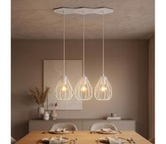 LED liustra ant laido BRYLANT 3xE27/60W/230V balta