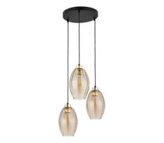 LED liustra ant kabelio SEBO 3xE27/15W/230V juoda/dūminė smėlio spalvos