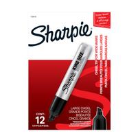 Sharpie Black Extra Broad 15001A Oil-Based Marker, 12-Pack, Tip, juoda