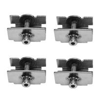 A84E-Glass Bed Clip Compatible With Ender 3/3 Pro/V2/3S,Ender 5/Pro, Adjustable 3D Printer Clip Clamp Accessories,4 Pcs sidabras