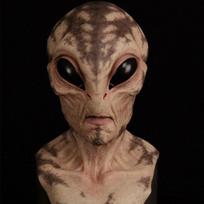 Alien UFO Latex Halloween Mask - Scary Prank Headgear