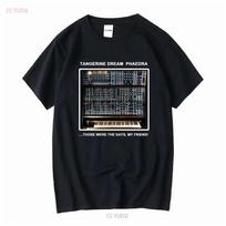 T Shirt Tangerine Dream Phaedra Moog Synthesiser KL3166 Long or Short Sleeves Vintage Washed Stylish Versatile Stretched Soft S įvairiaspalvis