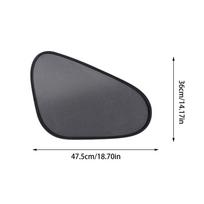 Car Window Shades Auto Side Window Sun Cover Electrostatic Adsorption Vehicle Glass Sunblock Cover For Camping Road Trip Sedan raudona