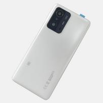 Stiklas 11T Pro For Xiaomi 11T Pro Galinės Baterijos Stiklinės Durys For Mi 11t 5G Galinio Dangtelio Pakeitimas Galinio Korpuso Dangtelis Su Objektyvu matinė balta spalva