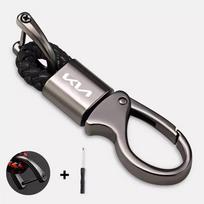 LESE9 for KIA Sportage Rio Ceed Picanto K5 K9 Sorento Universal New Zinc Alloy Car Trinket Keychain Car Keychains Key Ring Accessories