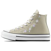 Converse Chuck Taylor All Star Lift Abrasion Resistant High top Canvas Shoes Women's Gray Green A11825C 38