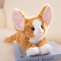 Cute simulation lying down German cat doll plush toy kitten doll children's company soothing doll 53cm（0.25kg）