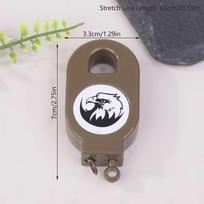 Steel Wire Hunting Keychain Rebound Retractable Quick Setting Trap Clip PE Wire Easy Pull Buckle Capturing Chickens And Ducks