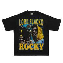 ASAP Rocky Rap Rocky Hip Hop Marškinėliai Amerikietiško Rapo Trumpomis Rankovėmis Laisvi Marškinėliai Streetwear Dydeli Atsitiktiniai Vyriški Moteriški Drabužiai Harajuku1 XXXXXL juoda