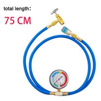 Įkrovimo rinkinys R134A Įkrovimo matavimo žarna Can Tap Gauge Šaltnešio įkrovimo vamzdelis Oro kondicionavimo vamzdžiai ir jungtys