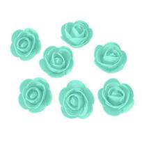 500 vnt. mini dirbtinės putplasčio rožės didmeninė prekyba Maži rožių žiedų galvutės „pasidaryk pats“ gėlių kompozicijoms, sienų girliandoms, fonams, vestuvių, nuotakos krikštynų dekoravimui