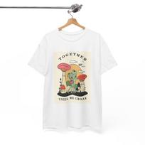 Trippy Mushroom Hunter Tshirt Mystical Graphic Vibe Unisex Heavy Cotton Toads Unisex T-Shirt S