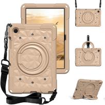 For Samsung Galaxy Tab A9 Plus A11 Plus Case EVA Rotating Tablet Cover For Galaxy Tab A9+ SM-X210 X216 A11+ SM-X230 X236 11'' Tab A11 Plus 11inch chaki