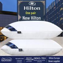 Hilton Special Penkių žvaigždučių kaklo atraminė pagalvė vaikams ir suaugusiems 40x60cm Low Pillow balta