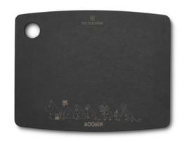 VICTORINOX Moomin Cutting Dishwasher Camping Made in the Epicurean Kitchen Board, Safe, Heat-Resistant Wood, USA, Series, Medium, Black, 7.4121.3-X4