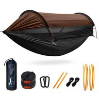 Travel Bird Hammock Tent Camping with Mosquito Net and Easy 200kg Load Storage Bag for Outdoor Parks Sunshade, 3-in-1 Multifunctional, 290140CM,