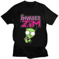 Zim Invader Gir Oversized Printed T-shirt with Unique Design Vintage Shirt Fashionable Comfortable and Sweat Wicking S įvairiaspalvis