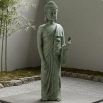 Rami estetiška Budos statula Taiki atmosfera Stovinti figūrėlė Įkvėpimas ir Standing Left Hand