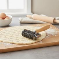 Pastry Lattice Roller Cutter Uniform Grid Cuts Rolling Easy to Use Culinary Tool S S Lattice Roller