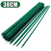 Mediniai augalų kuolai Sodo pomidorų kuolai Augalų kuolai ir atramos vazoniniams augalams, komplekte yra 500 vnt. Žali vieliniai kakliukai (as the picture,10pcs)