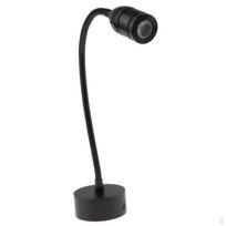 12V 2W LED lanksti žąsies kaklelio skaitymo lentelė/ Su black