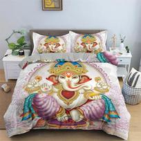 Lord Ganesha Indian Elephant Bohemia Mandala Bedding Set Boys Girls Twin Queen Size Duvet Cover Pillowcase Bed Kids Adult EU Single 135x200cm