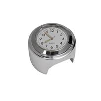 Universal Waterproof Chrome Motorcycle Bike Handlebar Mount Quartz Clock Watch Aluminum Luminous Clock Moto Black Accessories