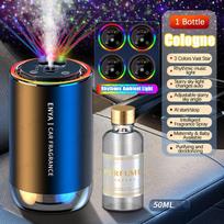 Automobilių kvepalai 3 viename spalvų oro gaiviklis eterinių aliejų kvapų difuzorius kvapo skirstytuvas USB aromaterapinis kvapo oro gaiviklis with 50ml Cologne black