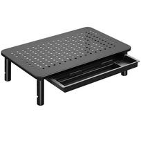 Monitor Stand Riser with Drawer Desk Laptop Stand 3 Height Adjustable Metal Computer Stand for Laptop PC Printer juoda