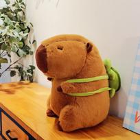Capibara doll runny nose plush toy capybara doll comparison bar otter rag doll girl birthday gift 25cm