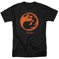 Magic: The Gathering Red Symbol Adult 18/1 T-Shirt Black Unisex T-Shirt L