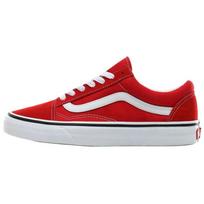 Vans Old Skool Abrasion Resistant Low top Skateboard Shoes Unisex Red VN0A4BV5JV61 37