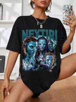 Summer Avatar Movie Fan Merchandise Short Sleeved with Various Classic Patterns Pure cotton printed Tee S